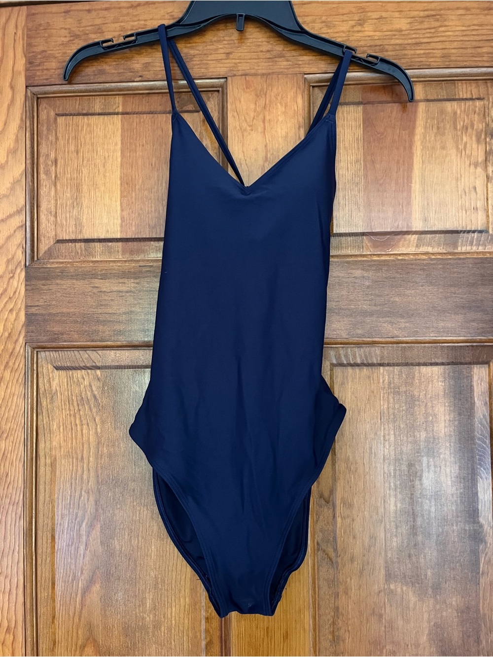 aerie Navy Cross-Back One-Piece Swimsuit